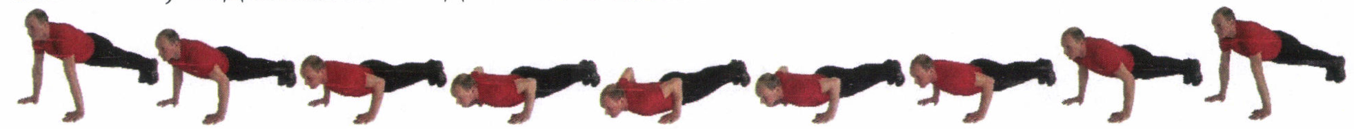 Рис. 1. Сгибание и разгибание рук в упоре лежа