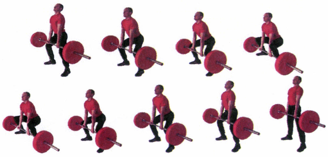 Рис. 15. Становая тяга со штангой