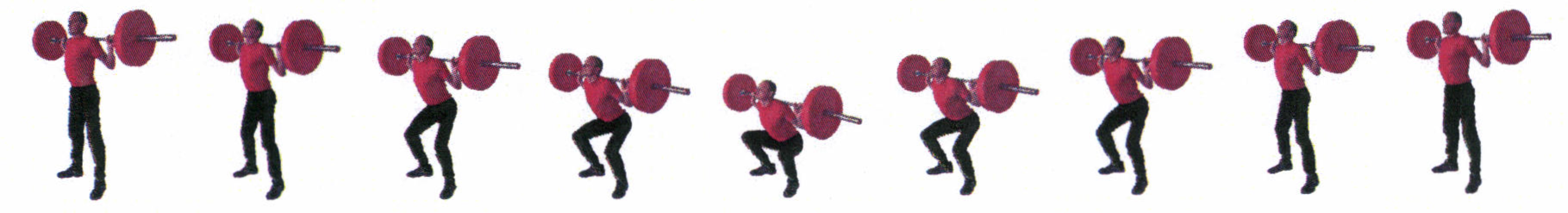 Рис. 16. Приседание со штангой