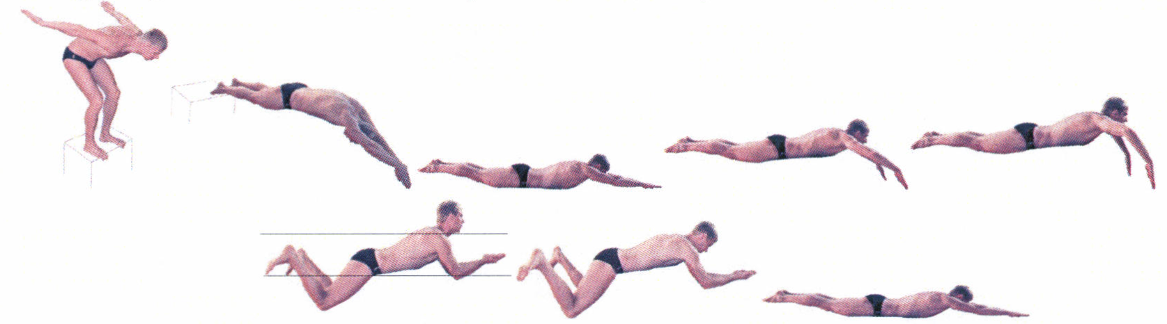 Рис. 20. Плавание на 100 м способом брасс