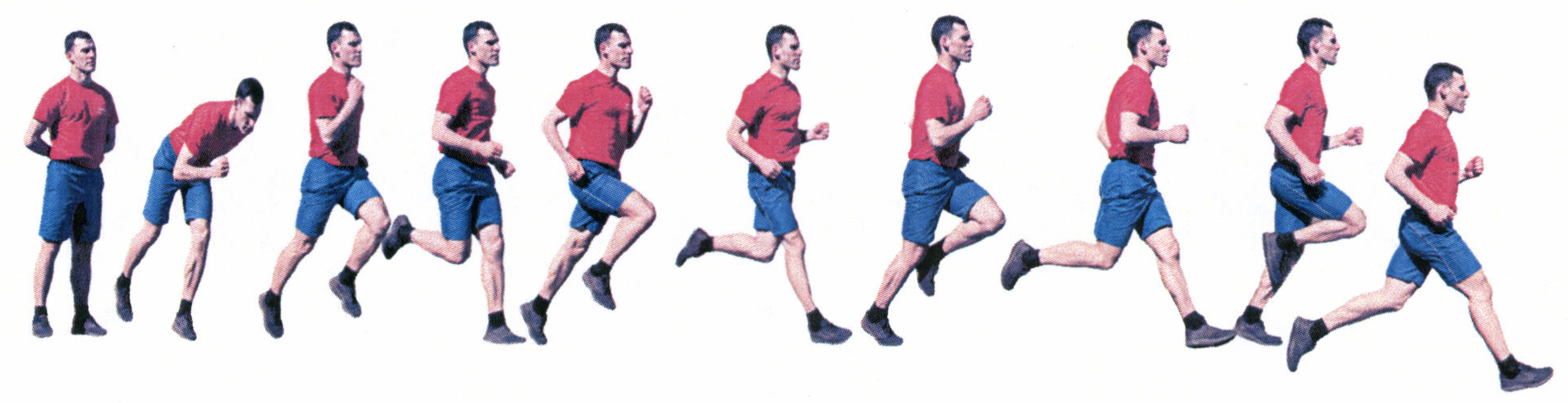 Рис. 22. Бег на 1 км, бег на 3 км, бег на 5 км