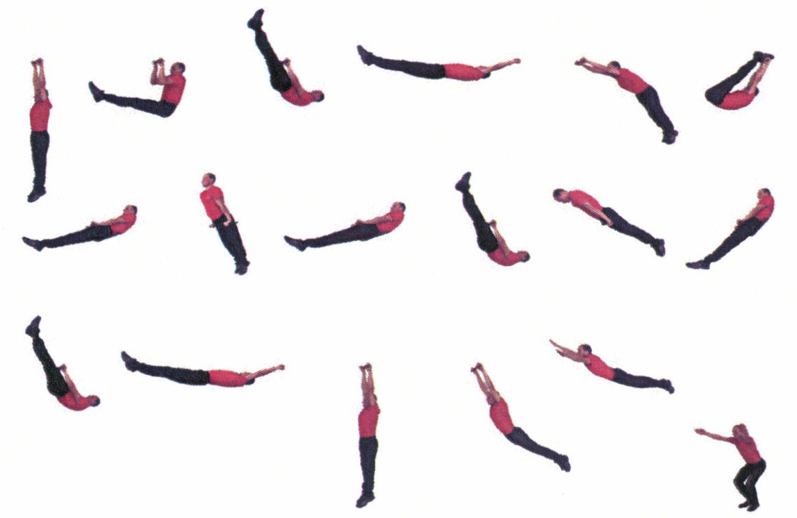 Рис. 29. Комбинированное упражнение на перекладине