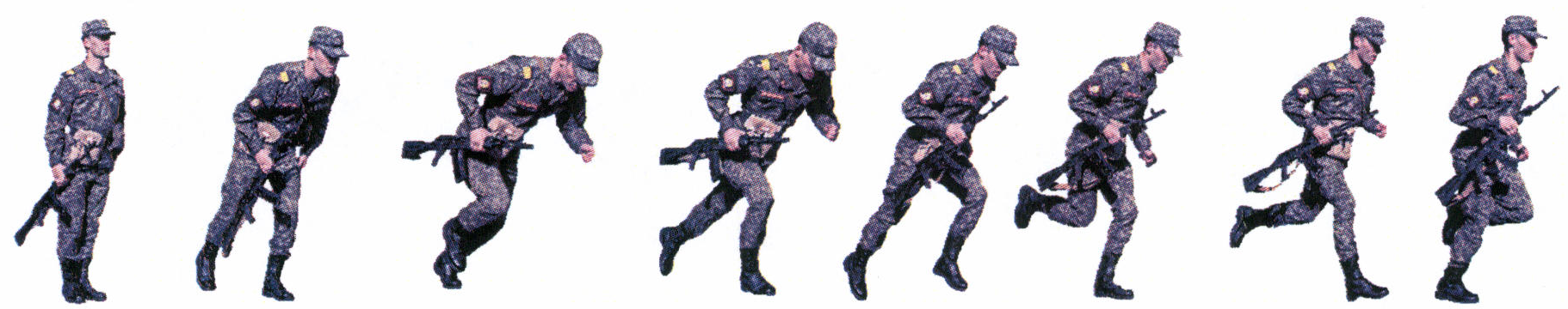 Рис. 39. Бег на 800 м с оружием