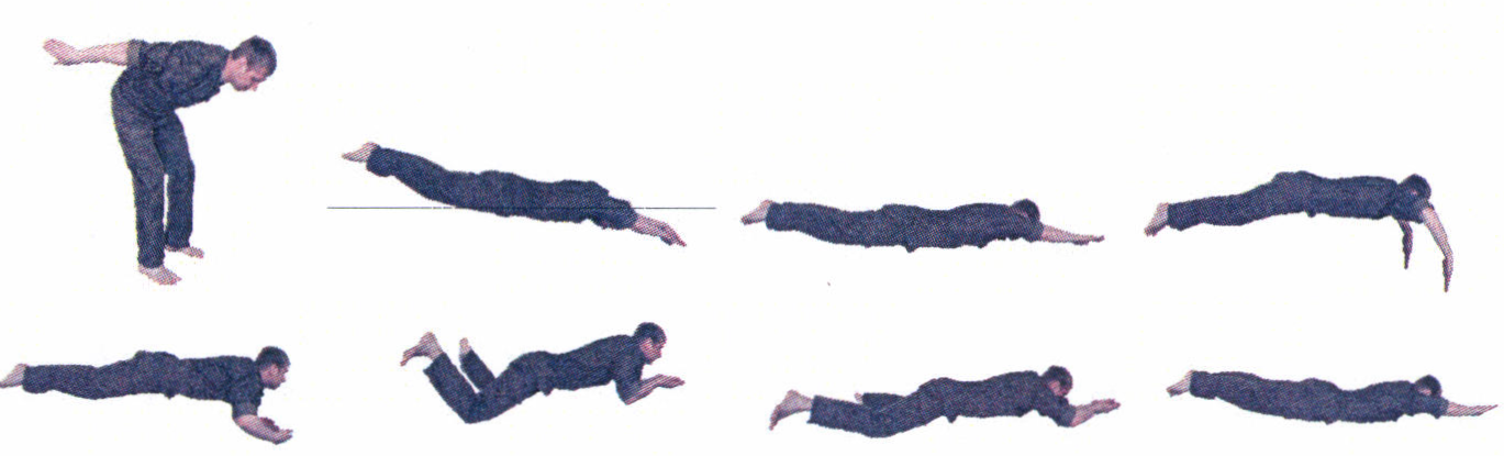 Рис. 89. Ныряние в длину в форме