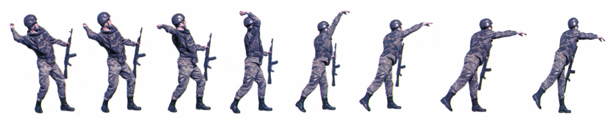 Рис. 99. Метание гранат на точность